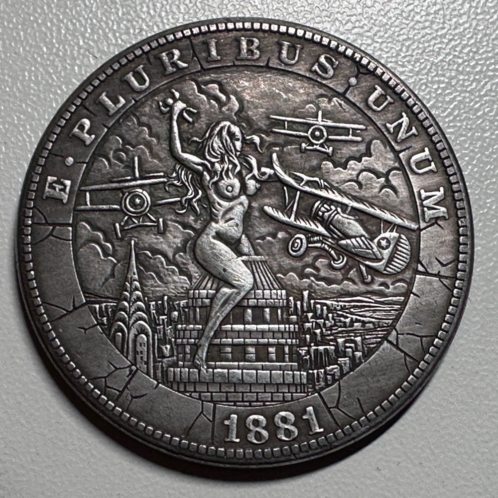 American Talisman. Heavy Silvered piece